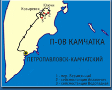 Карта второго путешествия в Козыревск