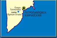 Карта путешествия к озеру Толмачева